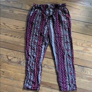 Adorable boho ankle length pants